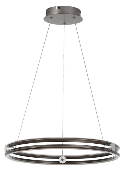 Rabalux 72277 - Lampadario LED dimmerabile a sospensione con cavo TRIXO 60W/230V 3000-6500K grigio+telecomando