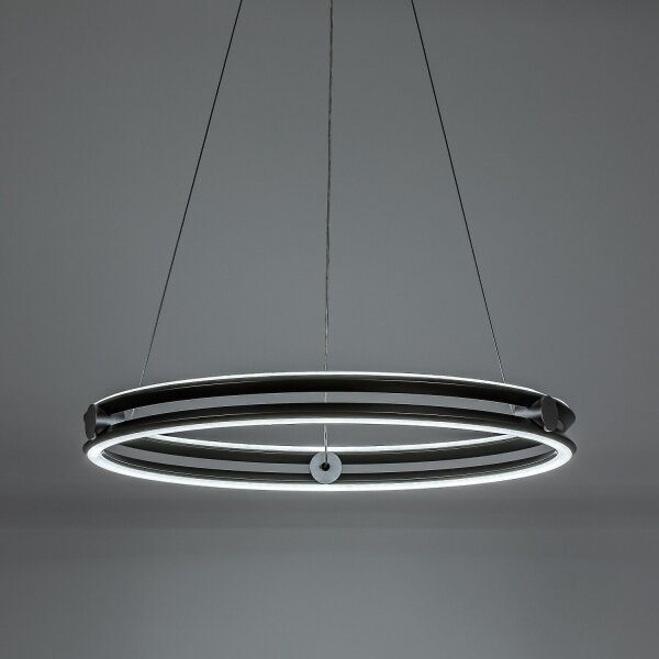 Rabalux 72277 - Lampadario LED dimmerabile a sospensione con cavo TRIXO 60W/230V 3000-6500K grigio+telecomando