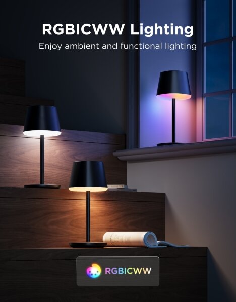 Govee - LED RGBICWW Lampada da tavolo dimmerabile CLASSIC MATTER LED/10W/5V Wi-Fi