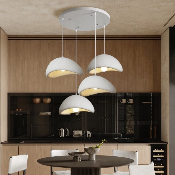 BRILAGI - Lampadario a sospensione con cavo WABI SABI 4xE27/60W/230V bianco