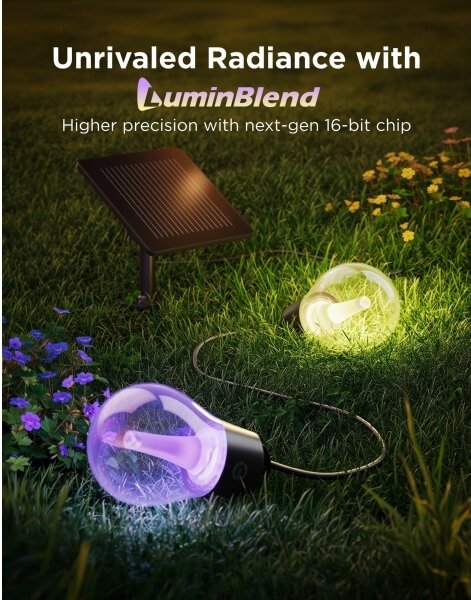 Govee - LED RGBICW Catena luminosa solare 8xLED/6W/5V Wi-Fi Matter IP67