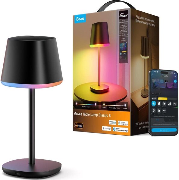 Govee - LED RGBICWW Lampada da tavolo dimmerabile CLASSIC MATTER LED/10W/5V Wi-Fi