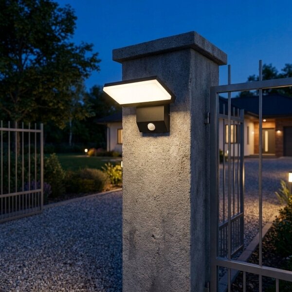Applique da esterno LED con sensore LED/18W/230V IP44 nero