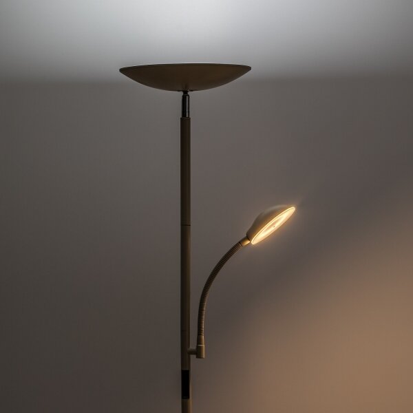 Rabalux 74083 - Lampada da terra LED dimmerabile HALINA 23W/230V 3000/4200/6500 beige