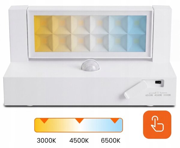 Applique da esterno LED con sensore LED/25W/230V IP54 bianco