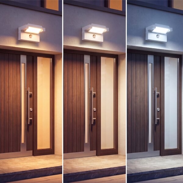 Applique da esterno LED con sensore LED/25W/230V IP54 bianco