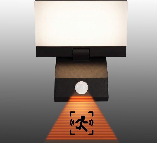 Applique da esterno LED con sensore LED/18W/230V IP44 nero