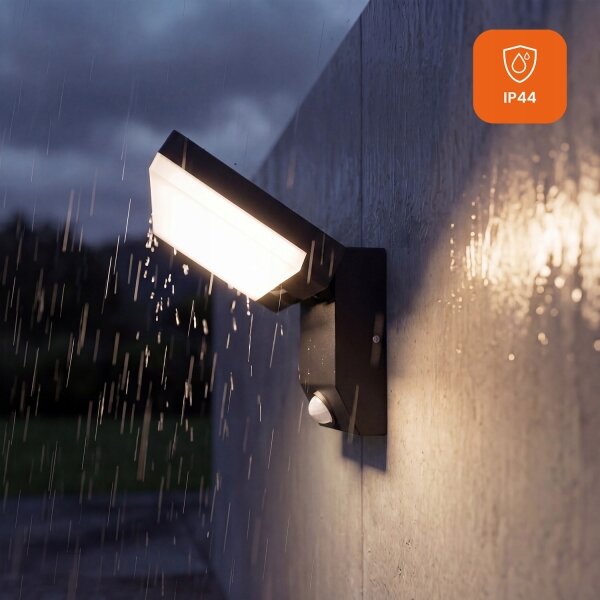 Applique da esterno LED con sensore LED/18W/230V IP44 nero