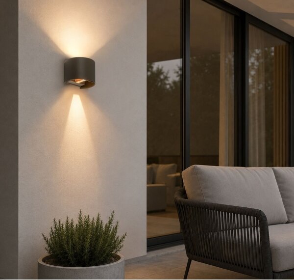 Rabalux 77217 - Lampada da parete LED da esterno VIRNA 5W/230V 2700/4000/6500K IP54 beige