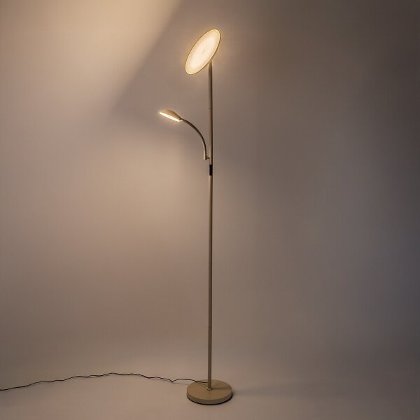 Rabalux 74083 - Lampada da terra LED dimmerabile HALINA 23W/230V 3000/4200/6500 beige
