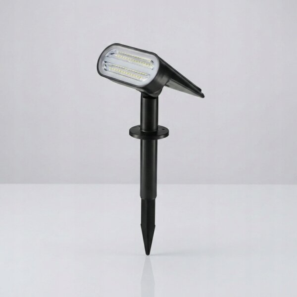 Lampada solare LED 2 in 1 LED/3,7V 1200 mAh IP54 nera