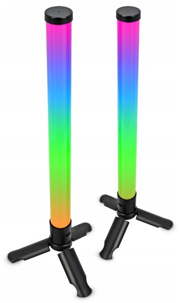 Set da 2 lampade da tavolo dimmerabili LED RGBIC LED/5W/5V nere + telecomando