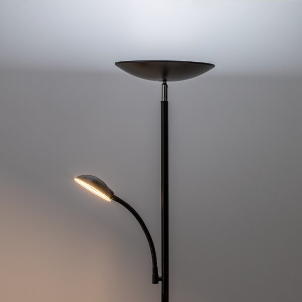 Rabalux 74084 - LED dimmerabile lampada da terra HALINA 23W/230V 3000/4200/6500 K nera