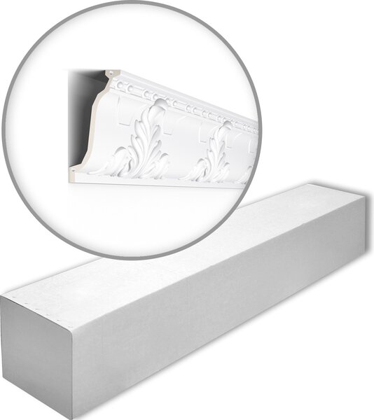 NMC Z7-box ARSTYL Noel Marquet 1 cartone con 6 strisce decorative Cornice per soffitto stile classico colore bianco | 12 m