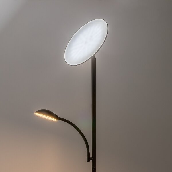 Rabalux 74084 - LED dimmerabile lampada da terra HALINA 23W/230V 3000/4200/6500 K nera