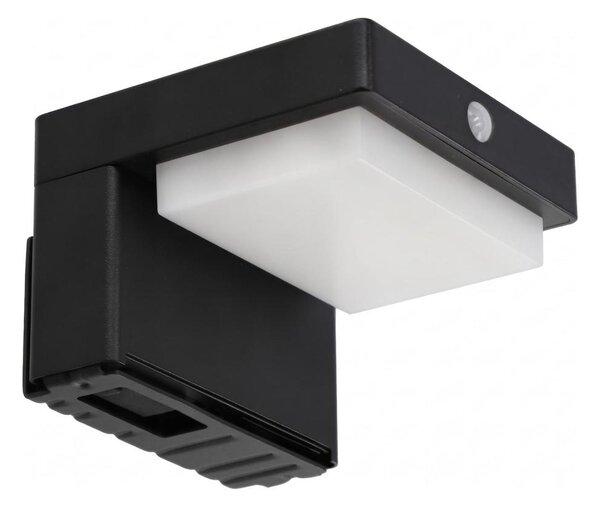 Lampada da parete solare LED con sensore LED/5W/3,7V 2000 mAh IP44 nero