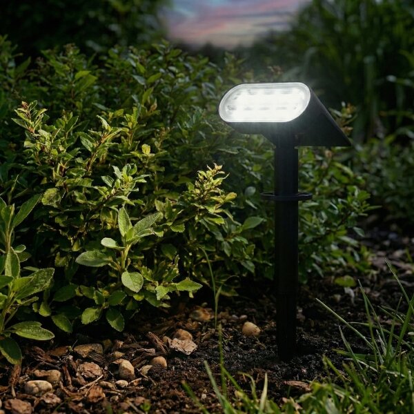 Lampada solare LED 2 in 1 LED/3,7V 1200 mAh IP54 nera