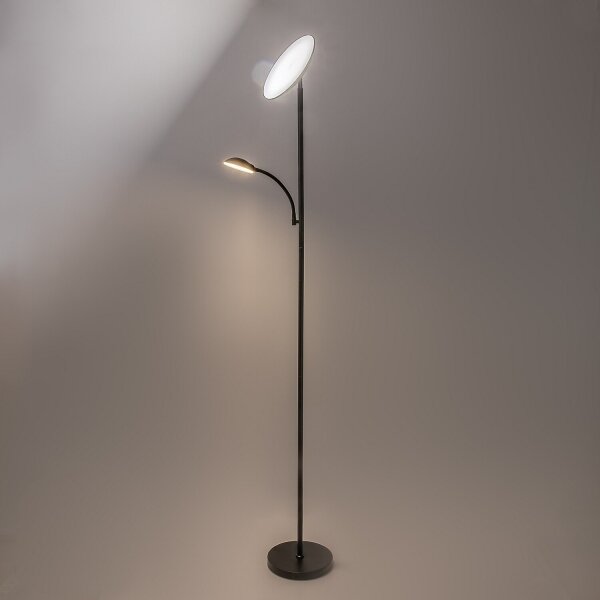 Rabalux 74084 - LED dimmerabile lampada da terra HALINA 23W/230V 3000/4200/6500 K nera