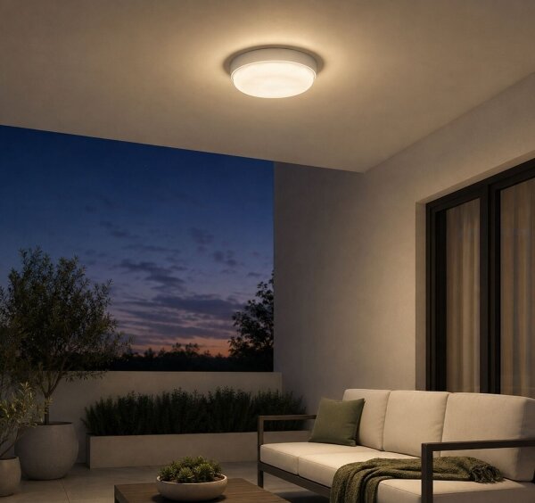 Rabalux 77224 - Plafoniera da esterno a LED HORT2 LED/14W/230V IP54 bianco