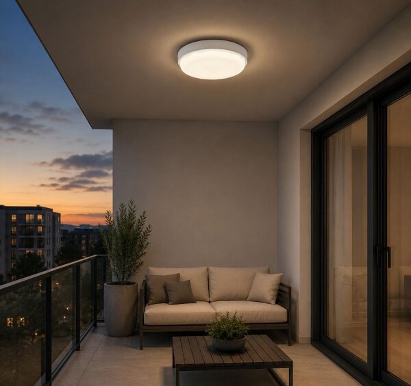 Rabalux 77224 - Plafoniera da esterno a LED HORT2 LED/14W/230V IP54 bianco