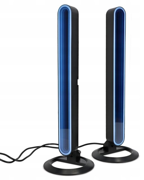SET 2x LED RGBIC Lampada da tavolo dimmerabile LED/5W/5V nera + telecomando