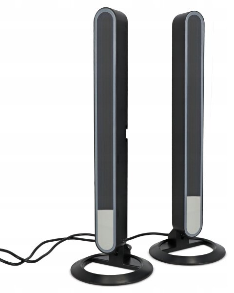 SET 2x LED RGBIC Lampada da tavolo dimmerabile LED/5W/5V nera + telecomando