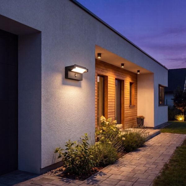 Applique da esterno a LED con sensore LED/25W/230V IP54 nera