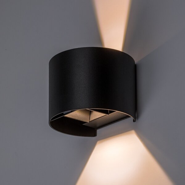 Rabalux 77218 - LED applique da esterno VIRNA 5W/230V 2700/4000/6500K IP54 nero