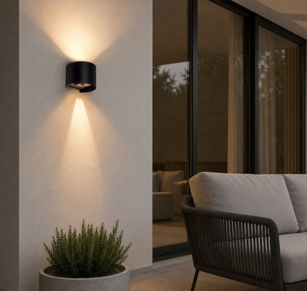 Rabalux 77218 - LED applique da esterno VIRNA 5W/230V 2700/4000/6500K IP54 nero