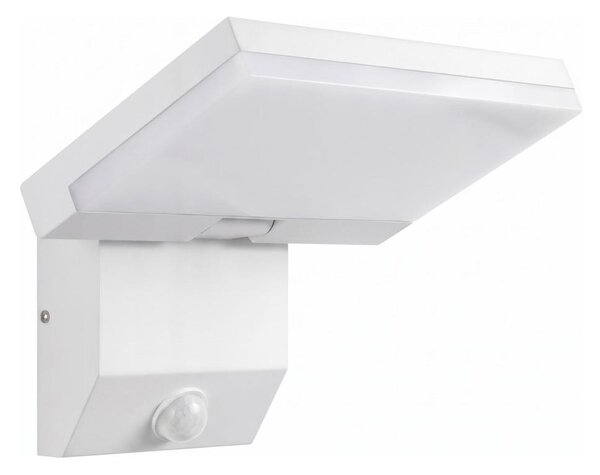 Lampada da parete esterna LED con sensore, 18W/230V, IP44, bianca