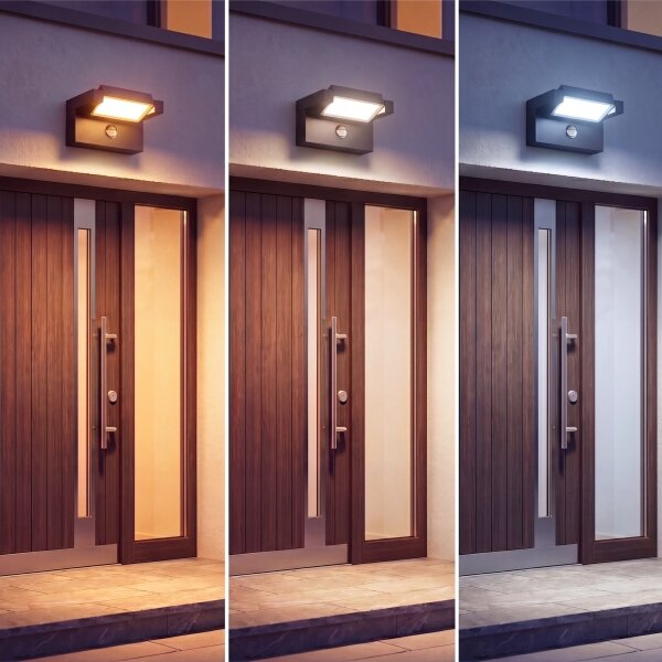 Applique da esterno a LED con sensore LED/25W/230V IP54 nera