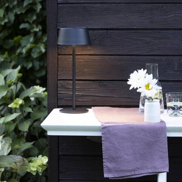 Lampada solare dimmerabile a sfioramento a LED LED/3W/5V USB 1800 mAh IP44 nera