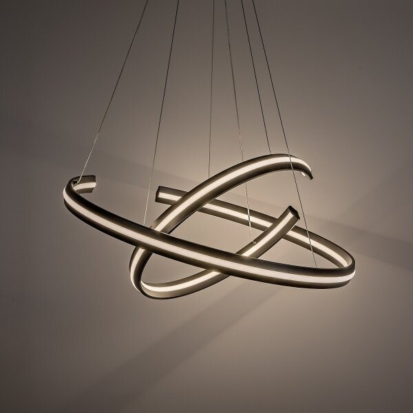 Rabalux 72052 - Lampadario LED dimmerabile a sospensione con cavo ZADIE 80W/230V 3000-6500K nero + telecomando