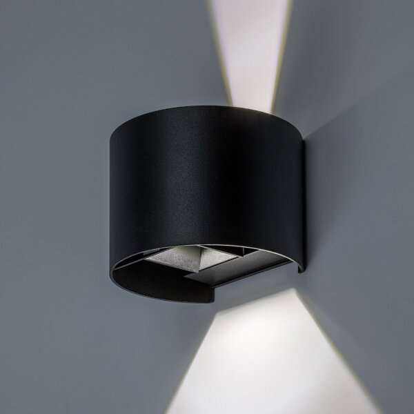 Rabalux 77218 - LED applique da esterno VIRNA 5W/230V 2700/4000/6500K IP54 nero
