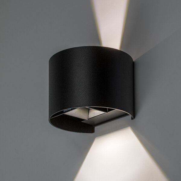 Rabalux 77218 - LED applique da esterno VIRNA 5W/230V 2700/4000/6500K IP54 nero