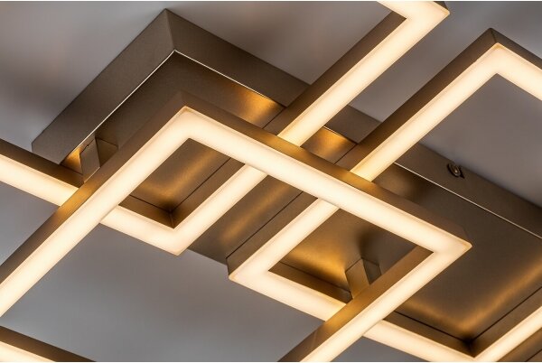Rabalux 71499 - LED dimmerabile plafoniera FATMA 40W/230V 3000-6500K 33x100 cm dorata + telecomando