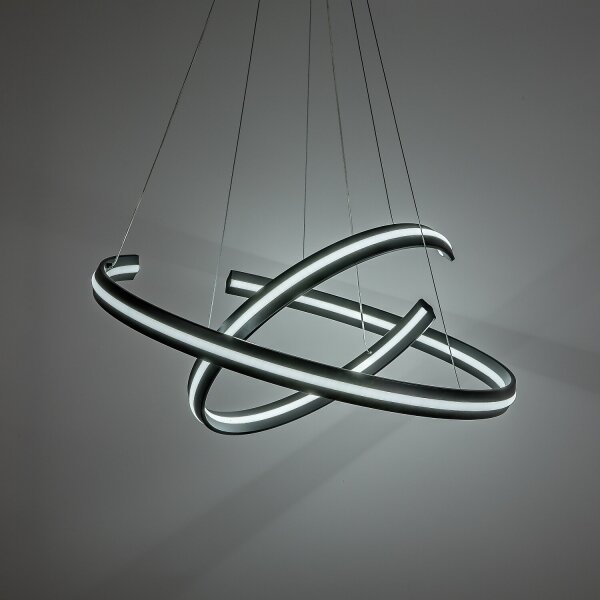 Rabalux 72052 - Lampadario LED dimmerabile a sospensione con cavo ZADIE 80W/230V 3000-6500K nero + telecomando