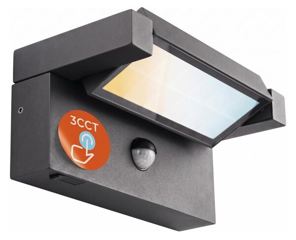 Applique da esterno a LED con sensore LED/25W/230V IP54 nera