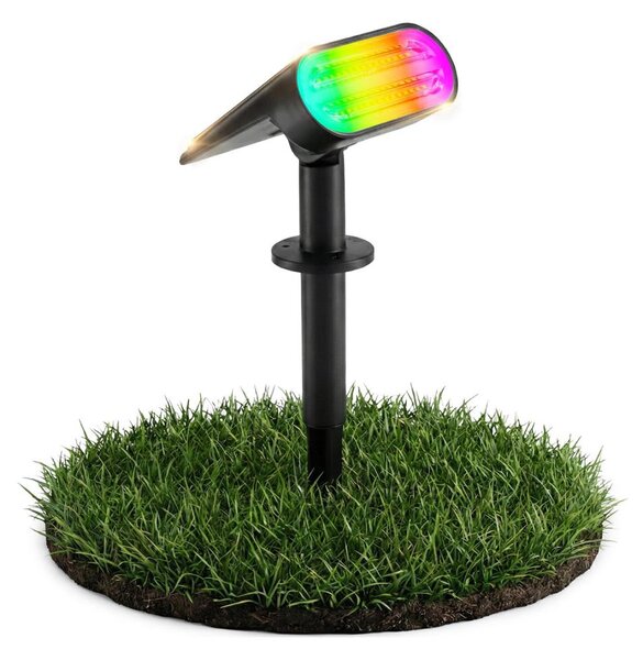 Lampada solare LED RGB 2-in-1 LED/3,7V 1200 mAh IP54 nera