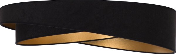 BRILAGI- Plafoniera LED VELVET TWIST LED/24W/230V 4000K diam. 55 cm nero/oro