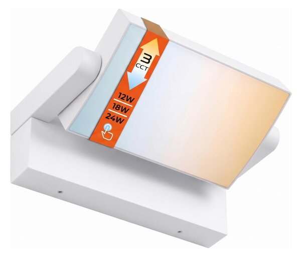 LED Stm lampada da parete per esterni LED/12/18/24W/230V 3000/4000/6500K IP54 bianco
