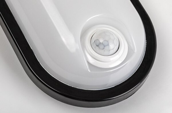 Rabalux 77231 - LED Ven plafoniera con sensore HORT2 15W/230V IP65 nera