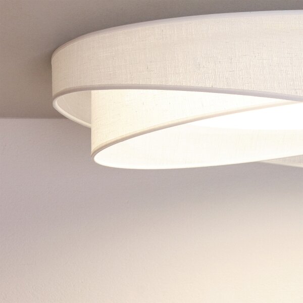 BRILAGI - Plafoniera LED VELVET TWIST LED/24W/230V 4000K pr. 55 cm bianca