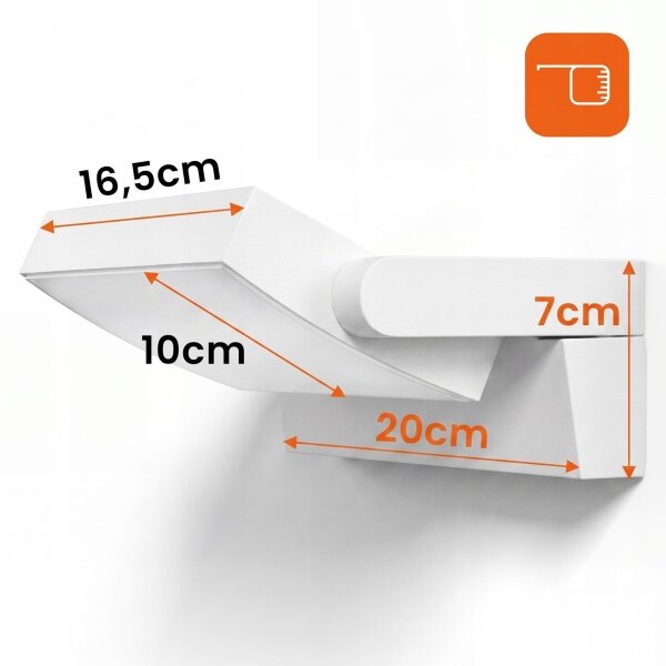 LED Stm lampada da parete per esterni LED/12/18/24W/230V 3000/4000/6500K IP54 bianco
