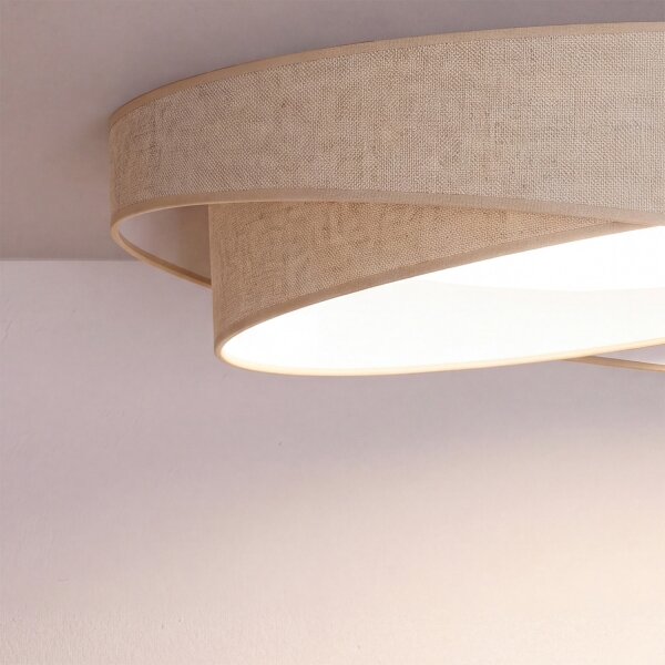BRILAGI - Lampada a LED dimmerabile VELVET TWIST LED/36W/230V CCT pr. 65 cm WT beige + telecomando