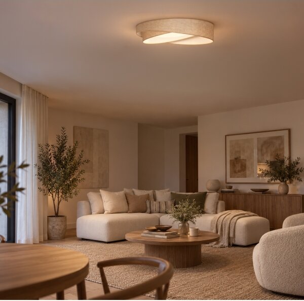 BRILAGI - Lampada a LED dimmerabile VELVET TWIST LED/36W/230V CCT pr. 65 cm WT beige + telecomando
