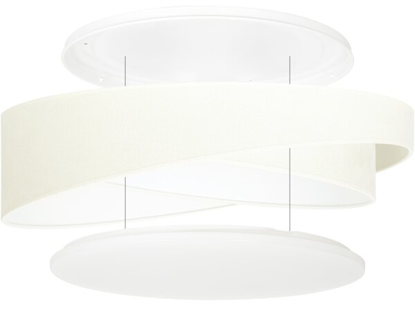 BRILAGI - Lampada a LED dimmerabile VELVET TWIST LED/36W/230V CCT pr. 65 cm WT beige + telecomando