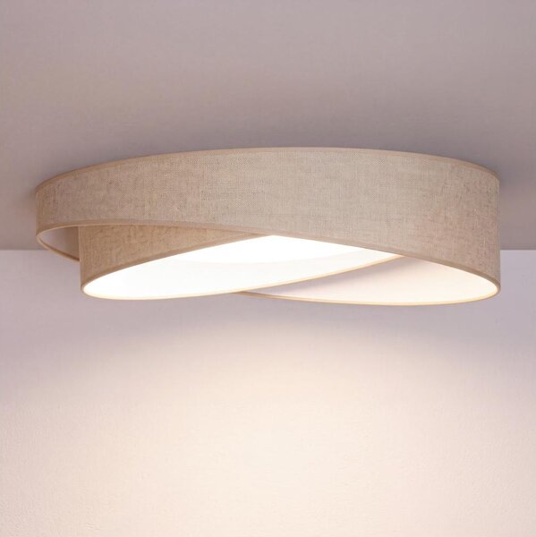 BRILAGI - Lampada a LED dimmerabile VELVET TWIST LED/36W/230V CCT pr. 65 cm WT beige + telecomando