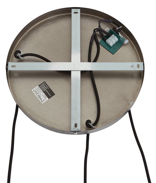 Lampada a sospensione di design Gunmetal 3 luci - Ard