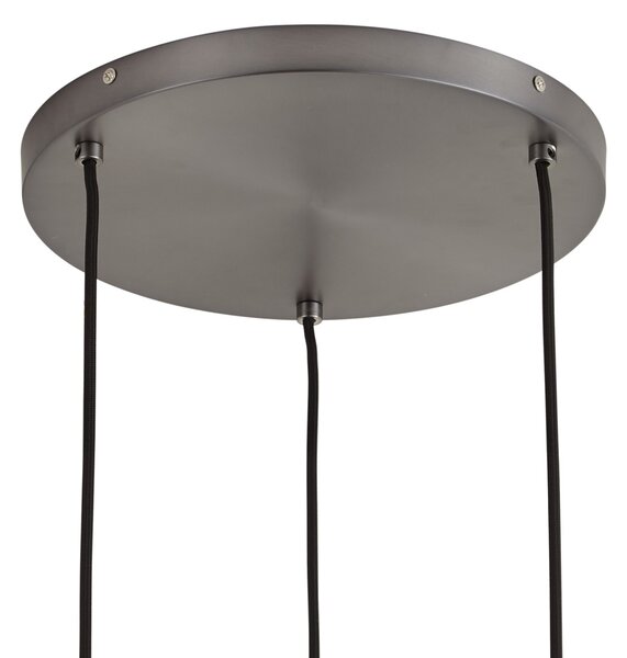 Lampada a sospensione di design Gunmetal 3 luci - Ard